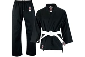 Malino Karate-Anzug Gi 7OZ Sport-Kampfsport-Trainingsuniform, langlebig, ideal für Karate-Taekwondo, Karate-Anzug für Erwachsene und Jugendliche mit Gürtel