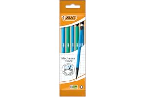 Bic Matic Mechanical Pencils with Eraser - HB 0.7mm Nib - Pack of 5