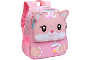 Amythe Plecak dla przedszkolaków dla dziewczynek, tornister dla dzieci, lekki i wodoodporny, spersonalizowany plecak szkolny dla małych dzieci 3 lata - 7 lat