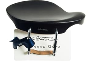 GÖTZ Conrad Gotz zk281-nat Chinrest Vermeer para violín, natural negro