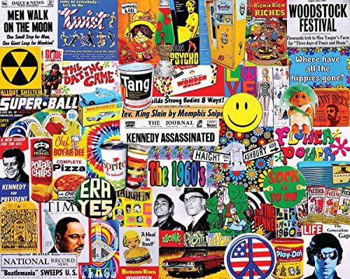 wmp Life in the 60's 1000 Piece Jigsaw Puzzle 750mm x 600mm