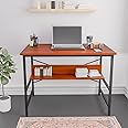 FURLAY Ark Office Desk and Study Table | 1 Year Warranty | Metal and Engineered Wood Desk for Adults & Students (Woodland)