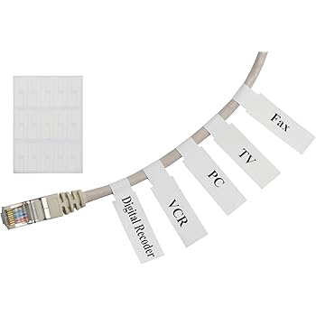 Cable Labels - Self Adhesive Pack of 24: Amazon.co.uk: Office Products