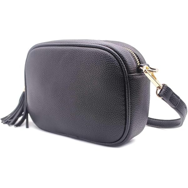 OWGSEE Women's Crossbody Camera Bag - Leather Small Shoulder Bag With Guitar Strap - View #11