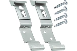 Autodomy Pack 2 Unites Porte Plaque Immatriculation 125x25 mm | Support Plaque Immatriculation Voiture Universel en Acier INOX + 4 Vis | Plaque Immatriculation Voiture, Remorque e Camion