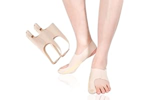 Magiho Hallux Valgus Korrektor, Wiederverwendbar Hallux Valgus Bandage, 1 Paar Entlastung des Ballenzeh Rutschfester Fersenriemen Hallux Valgus Socken Waschbar für Damen, Herren, Größe M