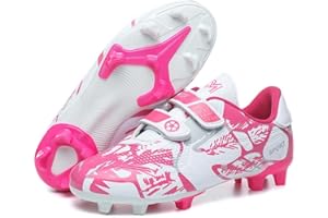 TOOPERZE Boys Football Boots Kids Girls Shoes Soccer Athletics Trainers Sport Shoes Running Shoes Teenager Outdoor Football Shoes Sneakers for Unisex