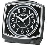 Seiko QHK040K Nacht Quiet Sweep-Bell-Wecker - Schwarz