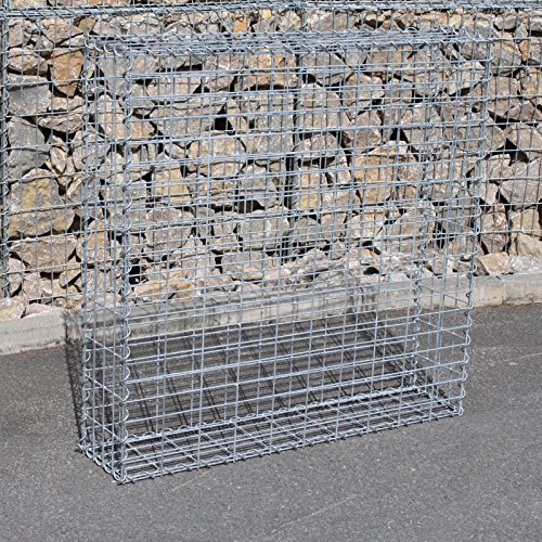 Gabione Größe wählbar Steingabionen Steinkorb Gabionen Wand Drahtkorb Mauer 20 cm tief 5×10 (1 Stück 100x50x20 cm) - 6