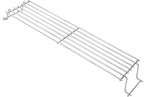 Hisencn Grille de réchauffement en acier inoxydable pour Weber Spirit 200 & Spirit II Series avec bouton de commande avant, compatible avec les barbecues à gaz Spirit E210 S210 E220 S220, compatible