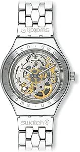 Swatch Homme 38mm Automatique Argent Acier Bracelet \u0026 Boitier Montre  YAS100G : Swatch: Amazon.fr: Montres
