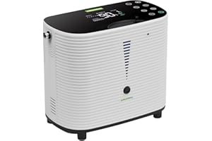 GRUNDIG Oxygen Concentrator 93% Elevated Portable 6 L/min Oxygen Flow Adjustable Negative Ion Oxygen Generator for In-Car Use