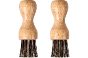 Katyjun 2 Stück Pilzbürste Champignonbürste, Langlebig Pilzpinsel aus Natürlichem Bambus, Gemüsebürste