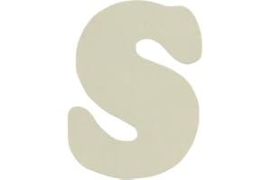 MEENA SUPPLIES XL 11cm Natural Wood Flat Alphabets - Wooden Letters Craft Decoupage Decoration[L]