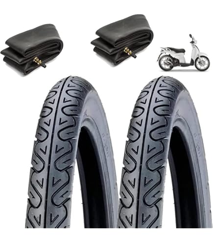 2 GOMME COPERTONI 2.25-18 (2 1/4-18) PNEUMATICI VINTAGE RINFORZATI 2PR PER MOTO SCOOTER