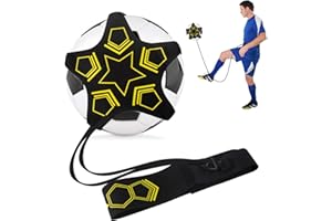 GWAWG 5 Griffe Tissu Football Volleyball Rugby Trainer Football Kick Entraîneur Solo Entraînement Ceinture Réglable pour Enfants et Adultes Débutants Convient aux Balles Taille 3, 4, 5
