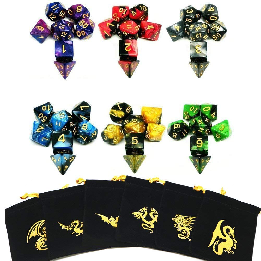 poli-drico-dados-6-x-7-42-piezas-colores-dobles-dados-de-juego-para