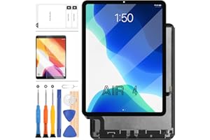 LADYSON per iPad Air 4 10.8 Pollici (2020) Sostituzione dello Schermo per iPad Air 4th Gen A2316 A2324 A2072 A2325 Display LCD Touch Digitizer Assembly Vetro Kit Obiettivo, Vetro Temperato+Strumenti