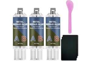 WAN2TLK Colla per metallo, 240 g, 2 componenti, colla per resina epossidica, colla per metallo, acciaio inossidabile, legno, ceramica – colla per saldatura in metallo liquido per riparazione, ghisa