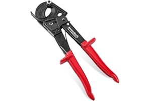 Pince coupante à cliquet, Anxingtools HS325 Coupe-fil robuste pour câble en cuivre aluminium jusqu'à 240 mm², Coupe-câble à cliquet (HS325)