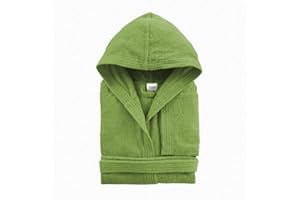 Morbidissimi Accappatoio Junior in Spugna Con Cappuccio, Cinturino e 2 Tasche, Accappatoi Ragazzi, Bambino e Bambina in Spugna Morbida 400 gr/mq 100% Puro Cotone V821