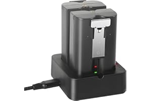 Abeden Pack of 2 Replacement Battery for Ring Video Doorbell 2/3/3Plus/4 with Charging Station, V4 Replacement Battery Compatible with Stick Up Cam Battery (2nd & 3nd Gen), Spotlight Cam and Peephole