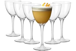Bormioli Rocco 91281 Novecento Nick&Nora Lot de 6 verres à pied en verre 15,5 cl