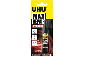 UHU Max Repair Express, tub, snabbare och starkt lim för omedelbart, exakt och litet reparationsarbete. 3 g