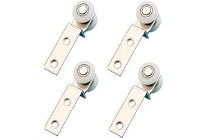 COZERI 20mm Rolle Vorhangrolle Rolle für Schiebetüren, Laufschienen für Schiebetüren, Hochbelastbar und Langlebig, Ideal für Möbel und Schiebetürsysteme, Einfache Montage (4)