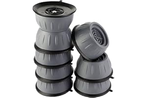 LTZGO Piedini Antivibrazione Lavatrice, 8 Pezzi Universali Gomma Ammortizzatori Tappetino Supporto Antiscivolo Antirumore Ammortizzatore Vibrazione per Lavatrici lavastoviglie Mobili Frigoriferi - 3.5cm