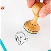 Hediyesepeti Fizik&ccedil;ilere Hediye Einstein Tasarımlı Esprili M&uuml;h&uuml;r