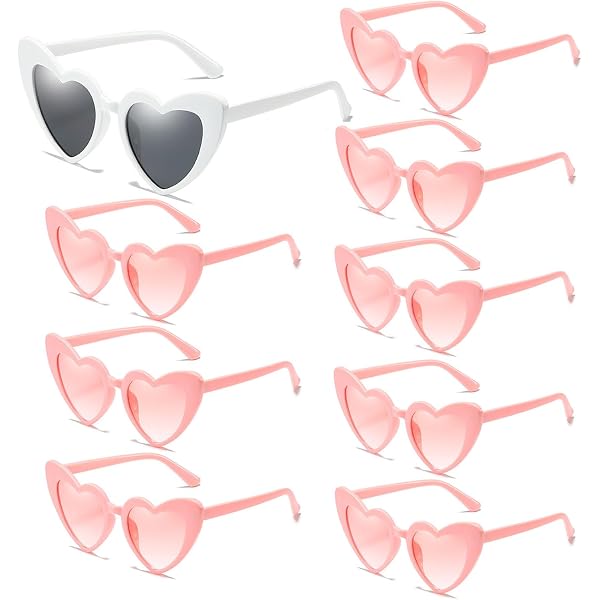 Lunettes De Soleil Coeur Rétro En Métal - Style Hippie 70s Pour Festivals Et Déguisements