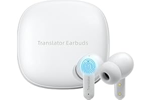 ANFIER Les écouteurs M3 de traducteur IA hors ligne prennent en charge 144 langues et accents, traduction bidirectionnelle, appareil de traduction IA, écouteurs de traduction en temps réel, aucun