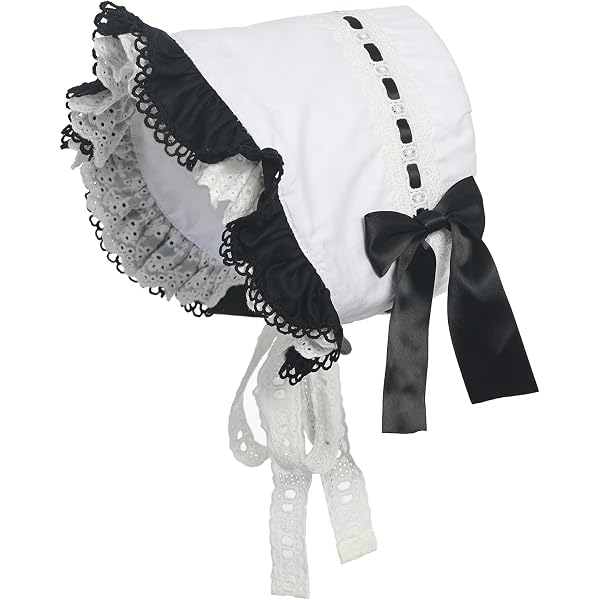 Cappello Stile Lolita In Pizzo Gotico, Nero, Taglia Unica, Retr&ograve;