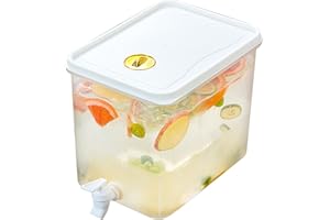 XIIXUUJ Distributeur De Boisson Avec Robinet, 3L/5L/10L Distributeur D'eau En Plastique Avec Robinet Et Filtre, Distributeur D'eau Au Citron Pour Les Boissons Froides, Jus De Fruits, Cocktails