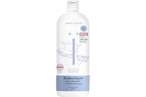 ‎NAÏF Naïf - Pflegender Badeschaum für Babys & Kinder - Mit natürlichen Inhaltsstoffen - für empfindliche Babyhaut - 0% Mikroplastik/Mineralöl - 0% SLES - Dermatologisch getestet - vegan - 350ml