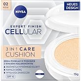 NIVEA Cellular Expert Finish Cushion Renkli Y&uuml;z Bakım Kremi 15ml, SPF15 G&uuml;neş Koruyucu, Orta Ton, Nemlendirici, Doğal Renk,Hy