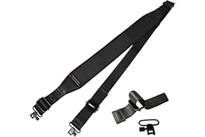 THREE ARCHERS 2-Punkt Gewehrriemen Waffen-Schlinge mit Wirbel Neopren rutschfeste Schulter Verstellbare Gurtschlinge für Jagd & Schießen