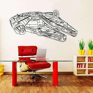 Wandtattoo Star Wars Logo Millenium Falcon Fighter ...