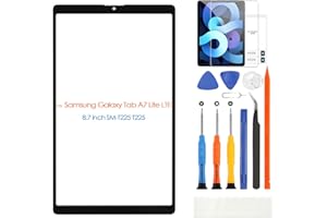 ARSSLY Screen Replacement for Samsung Galaxy Tab A7 Lite LTE SM-T225 T225 Front Glass Panel, 8.7 inch SM-T225 T225 Front Screen Cover with Repair Tools (NO Touch Digitizer & LCD Display)