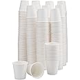 Nicunom 400 Count White Paper Bath Cups, 2oz / 60ml Small Paper Disposable Bathroom, Espresso, Mouthwash Cups, Disposable Paper Cups for Coffee, Water, Tea, Juice