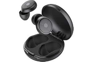 TAOPODO 2025 Neu Ohrstöpsel zum Schlafen, 45dB Wiederverwendbare Gehörschutz Geräuschreduzierende Earplugs mit 8 Ohrenkappe und Tragetasche, Schlafen, Reisen, Konzentration, Konzerte (Schwarz)