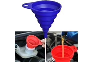 QJY-MOTOR PART-STORE Pieghevole Moto Imbuto di Benzina Automotive Gas Vernice - Universal Olio Filtro per Dirt-Bike UTV ATV DUKE Suzuki SuperMoto-Blu