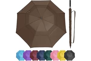 ZOMAKE Grand Parapluie de Golf M/L/XL/XXL - Parapluie Golf Automatique Grande Taille 1-3 Personnes Anti Tempete - Extra Large Umbrella Golf Double Canopée De Homme Femme