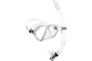 Cressi Ocean Mare - Masque Ocean ou Combo Set Ocean Masque + Tuba Gamma, Taille Unique, Unisexe Adulte
