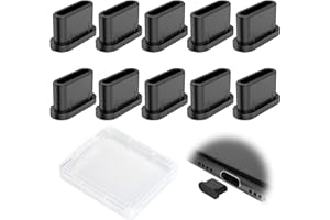 OusSee 10 Stück USB-C Staubschutz-Stöpsel Schutzkappe Silikonabdeckung Silikon USB C Schutz Staubstecker Staub Stecker Kompatibel mit Samsung Galaxy Google Pixel Xiaomi Redmi Airpods Typ C Port