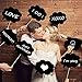 Produktbild EMOTREE 10tlg Photo Booth Props " DIY Tafel " mit Kreide Foto Verkleidung Hochzeit Party Heiratsantrag Geburtstag Zubehör mit Holz-Stab