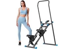 ‎MERACH MERACH 2025 Neues Stair Stepper für Home Gym Übung,Vertical Climber Maschine für Ganzkörper-Workout,Compact Folding Cardio Übung Climber mit erweiterten Schrittweite,verstellbare Lenker & Pedale