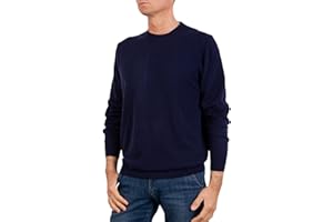 Marenza Girocollo Uomo Manica Lunga Misto Cashmere Seta Made in Italy