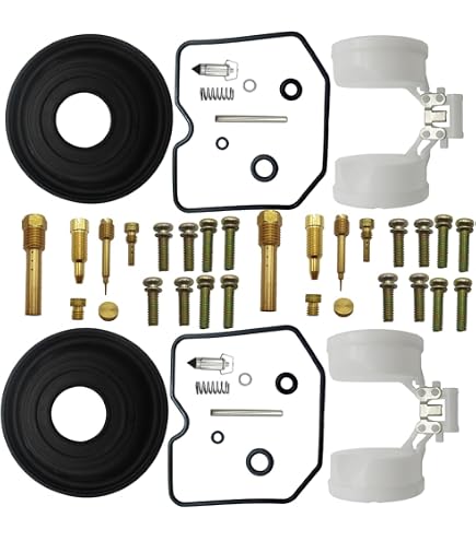 BenTsD Kit Réparation Carburateur 4-Pack Avec Diaphragmes & Flotteurs – Compatible Suzuki GSXR, Bandit, Katana & Triumph Daytona, Speed Triple